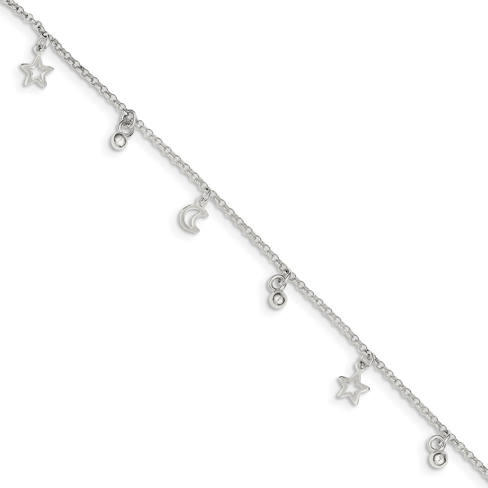 Aqua fairy chain anklet